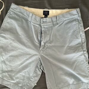 J crew chambray cotton chino shorts